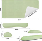 Bloss Leather Desk Mat and Keyboard Wrist Rest, Large Mouse Pad + Keyboard - Image 7
