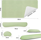 Bloss Leather Desk Mat and Keyboard Wrist Rest, Large Mouse Pad + Keyboard - Image 5