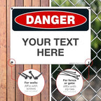 Custom Danger Sign, OSHA Sign, 10x14 Inches, Rust Free .040 Aluminum, Fade - Image 4