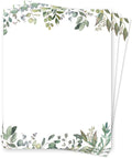 Leaf Theme Paper Stationery, 50 Sheets, Elegant Writing Paper, Pretty by THiNKABLE