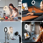 Desk Ring Light with Telescopic Stand, Travel Desktop Hola Light - Image 7