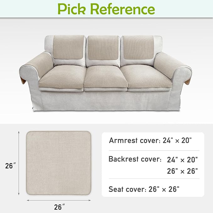 Couch Arm Covers, Sofa Arm Covers, Waterproof Armrest Cover - Image 6