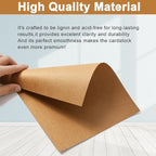 Silunkia 120 Sheets Brown Cardstock 8.5 x 11 Kraft Paper, 92lb Thick Printer - Image 4
