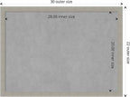 Amanti Art Grey Framed Magnetic Board 22x30 Medium Vision Board - Image 4