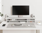 Fenge Monitor Stand, Dual Monitor Riser, 42.5inch Large Desk Computer Monitor - Image 3