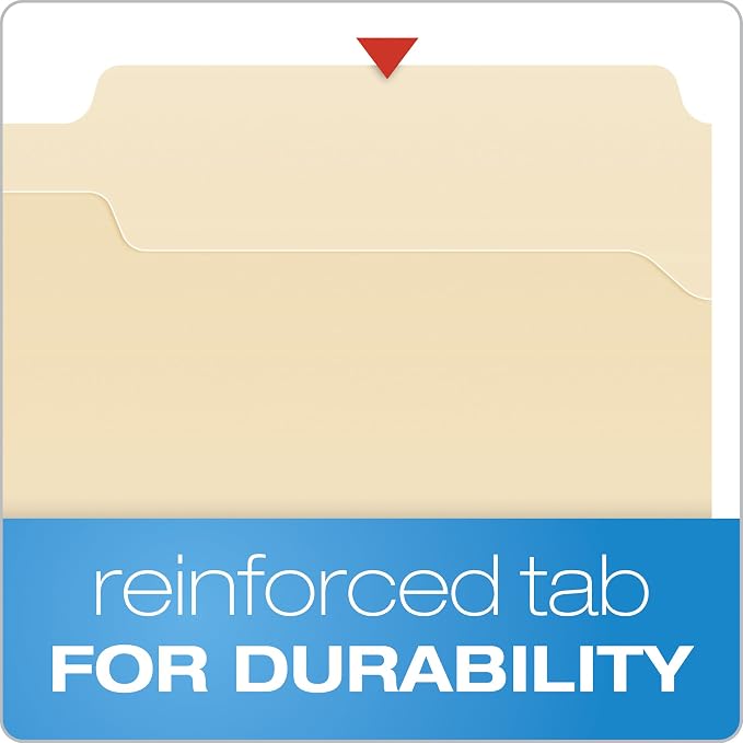 Pendaflex Manila File Folders Legal Size 2 Fasteners | 1/3 Cut Tabs | - Image 5