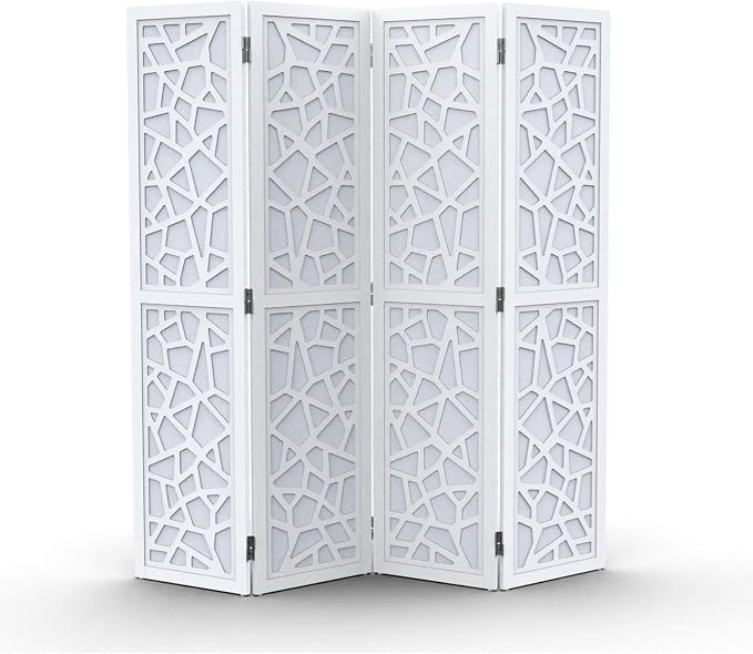 VINGLI 70'' H Room Divider, Non-Woven Fabric Privacy Screen, Indoor Partition by VINGLI