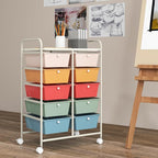GOFLAME 10-Drawer Rolling Storage Cart, Art Craft Storage Organizer on Wheels - Image 2
