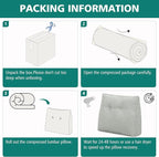 TANYOO Back Support Pillow for Recliner Soft Dual Layer Lumbar Support Pillow - Image 7