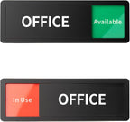 Office Room Door Sign Do Not Disturb, Versatile In-Use/Available Slider Sign by Abudada