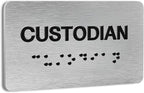 Custodian Signs for Business and Office Sign, ADA Signs by Flyangle