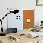 Combination Writeboard 36"x 24" Magnetic Whiteboard & Cork Board Aluminium - Image 6