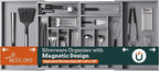 Silverware Organizer Large, Magnetic Connected Expandable 13 Slots Silverware by Besilord