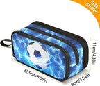 DVGMBXY Soccer Starry Sky Pencil Case Box - Image 3