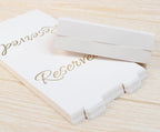 20 Pack Modern White Reserved Table Sign - Image 5
