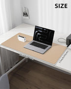 Leather Desk Protector, Large Mouse Pad & Waterproof PU Leather Blotter Mat - Image 5