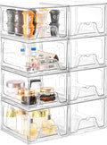 Stebopum 8 Pack Stackable Makeup Organizer, 4.4'' Tall Acrylic Bathroom Makeup by Stebopum