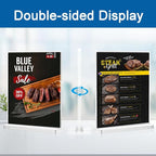 BlueValley 4x6 Acrylic Sign Holder, 12 Pack Plexiglass Picture Frame Double - Image 3