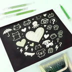 CAISEXILE 12 Green Glitter Gel Pens Set, 1.0 mm Fine Point - Image 4