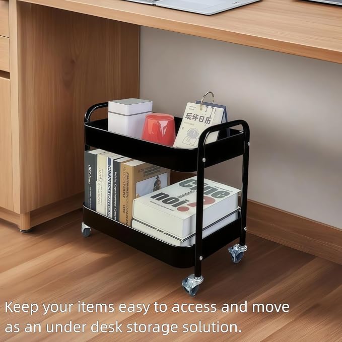 LIWNYRK 2 Tier Rolling Cart - Image 6