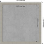 Amanti Art Grey Framed Magnetic Board 22x22 Medium Vision Board - Image 4