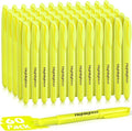 KIZZYEA Highlighters, 60 Pack Yellow Highlighters Bulk, Bright Color Chisel Tip by KIZZYEA