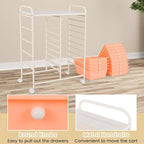 GOFLAME 15-Drawer Rolling Storage Cart, Craft Storage Cart - Image 6
