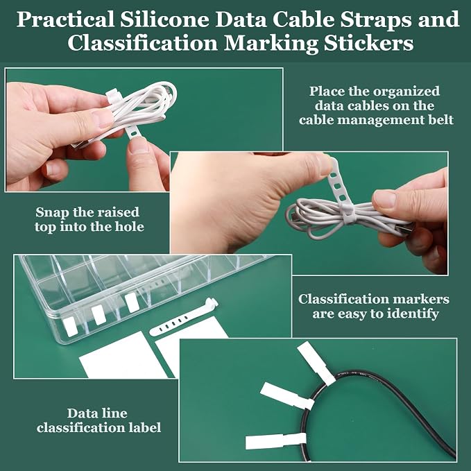 Cable Organizer Box with Lid, Charger Organizer - Image 4