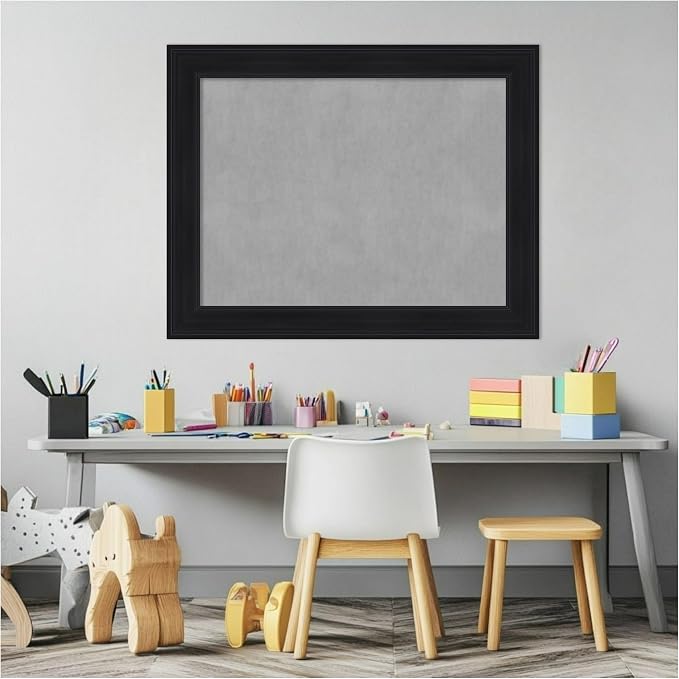 Amanti Art Black Framed Magnetic Board 23x29 Medium Vision Board - Image 5