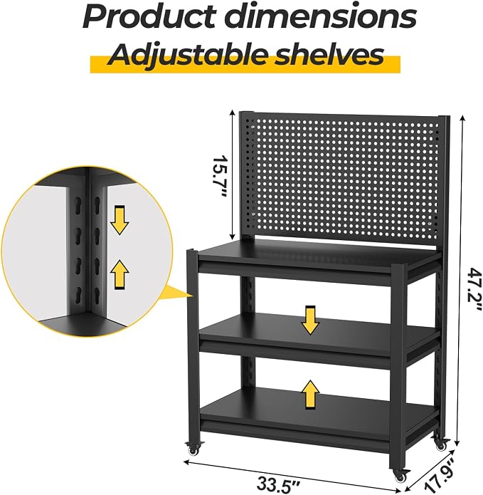 PLMFJQK 2 Sets Storage Shelves - Image 2