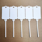 100pcs Reusable Blank Plastic Tags Ties Key Tags 1.45"*2.48" Serrated Tension - Image 7