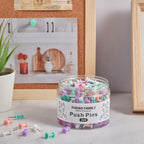 FUDAO FAMILY 300pcs Push Pins for Bulletin Board, Thumb Tacks for Wall Corkboard - Image 5