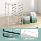 GOFLAME 15-Drawer Rolling Storage Cart, Craft Storage Cart - Image 6