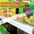 Fainne 100 Pcs 1.25 Inch Shelf Label Strip Holders Plastic Wire Shelf Price Tag - Image 6