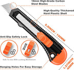 JOYUMY 3 Pack Utility Knife Box Cutter Retractable, Compact Box Knife - Image 5