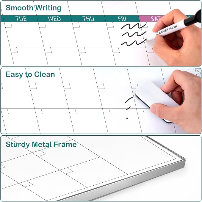 ARCOBIS 3-Month Dry Erase Calendar - Image 2