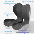 Mogdeker L-Shaped Seat Cushion for Long Sitting, Memory Foam Ergonomic Back - Image 2