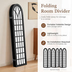 Asnefeli 6 Panel Japanese Room Divider, Shoji Style Partition Divider, Fully - Image 4