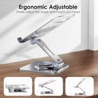 Gorablix Tablet Stand for Desk, 360° Swivel for iPad Holder, Aluminum - Image 3