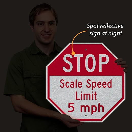 SmartSign Custom STOP Sign 18"x18" 3M Laminated EG Reflective 80 mil Aluminum - Image 2