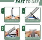 Split Wire Loom Tubing, Cable Protector Sleeve, Braided Cable Management - Image 6