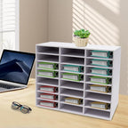 Literature Organizer with 24 Compartments | Adjustable Desktop File Sorter Mail - Image 2