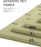 Fluxynara Large Felt Bulletin Board 48" x 36" Cork Board Alternative-12 Pack - Image 4