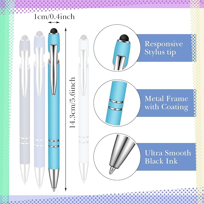 Zonon 38 Pieces Rubberized Ballpoint Pen - Image 2