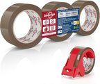 Ealyder Tape Brown Packing Tape 2 inch x 60 Yards, 3 Rolls by Unknown