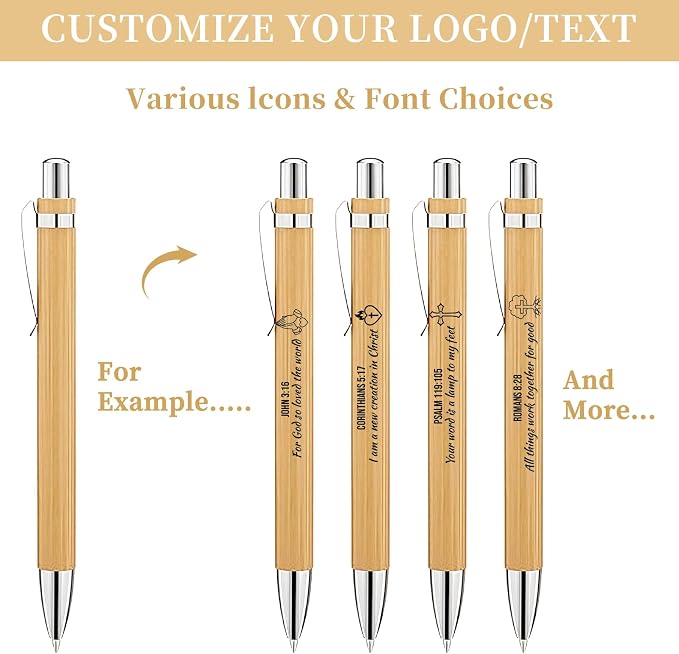 Auto-aAtend Personalized Bamboo Pens - Image 2