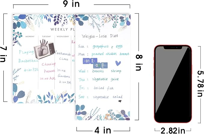 3 Pack Weekly Planner Notepad Tear Off 52 Undated Weekly Calendar Sheets To Do - Image 9