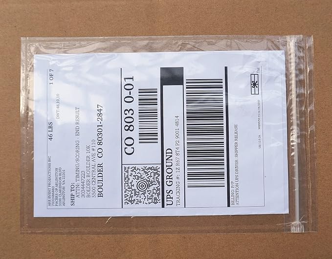 Premium 6.7'' x 10'' Resealable Adhesive Shipping Label/documents Pouches by BEUYIwarehouse