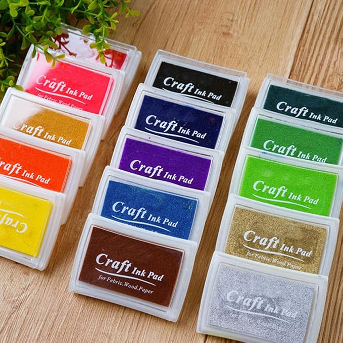 JZTang 6 Pcs Craft Ink Pad, Washable Ink Pads Multicolor Ink Pads - Image 6
