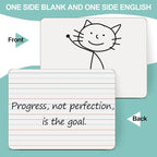 32 Pack Small White Boards, Double Sided Personal Dry Erase Boards - Image 2